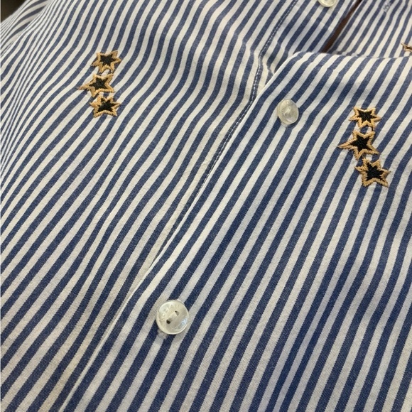 Scotch & Soda Blue and White Striped Button Down Shirt - Picture 12 of 12